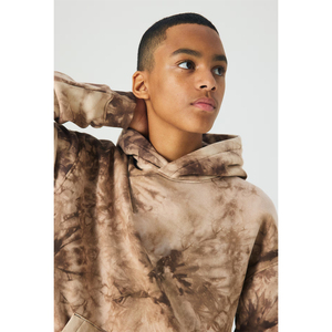 Sweat-shirts en coton tie-dye personnalisés 2026, sweats à capuche grande taille, molleton décontracté, sweats à capuche tie-dye pour hommes, streetwear, pull-over - Product Image 2