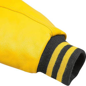 Chaqueta Universitaria de Invierno para Hombre, de Primera Calidad, de Lana y Cuero, con Nombre, Número y Logotipo Personalizados, Cuello Alto, Talla XL - Product Image 5