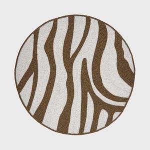 Modern Coastal Theme Decor Embroidered Beaded <b>Placemats</b> Handwork Seed Beads Embroidery for Halloween <b>Christmas</b> Thanksgiving - Product Image 3