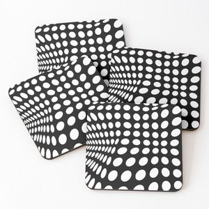 2024Trending Products Demanded Design Wood & Print Tea <b>Cup</b> Coasters Best Quality for Table Mats Decoration Home Hotel Restaurant - Product Image 2