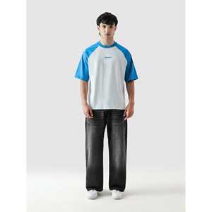 Camisetas CORE Raglan en azul eléctrico, 100% algodón, transpirables y cómodas - Product Image 5