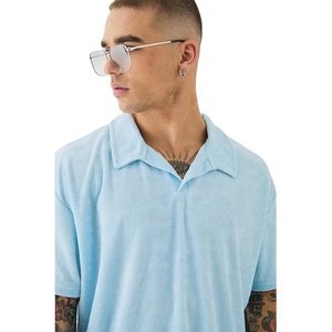 Camisa con Diseño de Cuello Personalizado, Corte Regular, Estilo Oversize, Ropa de Verano, Venta al Por Mayor, Material Elástico, Conjunto de Dos Piezas para Hombre - Product Image 6