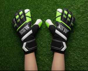 Gants de gardien de but de football en gros, gants de sport à doigts complets, logo personnalisé professionnel, gants avec paume en latex imprimé - Product Image 2