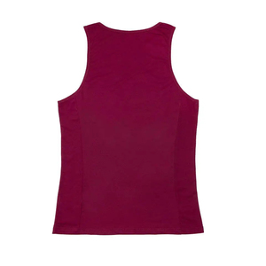 Camiseta sin Mangas para Hombre, Color Borgoña, Cuello Redondo, Tejida, Color Sólido, Transpirable, Ecológica, de Secado Rápido, Estilo Vintage con Cuentas - Product Image 6