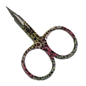 Ciseaux de haute qualité en acier inoxydable pour la pêche à la mouche, finition arc-en-ciel, ciseaux de précision tranchants pour les outils de montage de la pêche à la mouche - Product Image 3