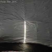 Aceairart 3D Projection Mapping Argent Gonflable Planétarium Dôme pour l'école Enseignement Parties Événements Tentes sur le thème de l'espace
