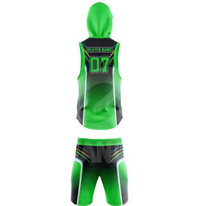 Uniformes de Flag Football sin Mangas Antibacterianos con Estampado de Bandera, Conjunto de Entrenamiento 7v7, Color Personalizado, Tecnología de Sublimación, Transpirable - Product Image 2