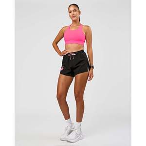 Short de course Accelerate 3 High-Rise - Noir - Mélange coton-polyester - Pour le yoga et les sports - Product Image 6