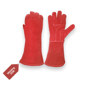 ถุงมือเชื่อมหนังวัวแท้คุณภาพพรีเมียมเสริมความแข็งแรง หนัก 11 ออนซ์ ใช้งานได้หลากหลาย ทนทาน เหมาะสำหรับงานอุตสาหกรรม - Product Image 6