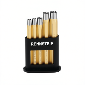 ชุดเครื่องมือตอกหมุดโลหะ RENNSTEIG 5 ชิ้น สำหรับหมุดหัวกลม DIN 6435 ขนาดเส้นผ่านศูนย์กลาง 2-6 มม. - Product Image 3