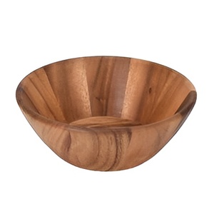 Tazón de Madera Clásico Natural para Servir, Estilo Mid-Century, Tazón Redondo para Ensalada, Vajilla Decorativa, Tazón de Madera 2026, ¡Gran Venta! - Product Image 2