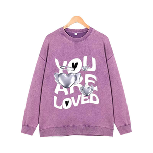 Ropa de calle holgada con capucha larga de gran tamaño, sudaderas para mujer, Jersey de algodón con estampado de invierno personalizado, transpirable antiarrugas - Product Image 5