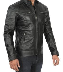 Chaqueta de Motociclista Clásica para Hombre, Corte Entallado, Estilo Urbano, Cuero, Invierno, Transpirable, Bordada, Color Personalizado, Servicio OEM - Product Image 4