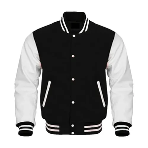 Alta calidad Vintage hombres cuero béisbol Letterman Varsity chaquetas fabricante personalizado invierno otoño trabajo estilo largo patrón - Product Image 1