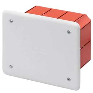 Gewiss Series 48 Casetes de polímero de tecnología empotrada con tapa blanca Tamaño 152x98x70mm para equipos de distribución de energía - Product Image 1