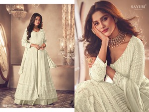 Georgette pour femmes Salwar Kameez, vêtements de mariage et de fête, à la demande, du fournisseur indien, au prix de gros - Product Image 6