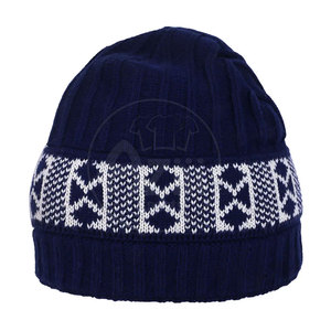 Bonnets de qualité supérieure dernière conception vente en gros 100% laine et coton bonnets personnalisés - Product Image 2