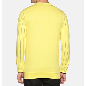 Sweat-shirt à col rond en molleton de coton pour homme, fabriqué par des professionnels, brodé, coupe-vent, respirant, couleur unie, hiver - Product Image 4