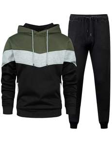 Traje de sudor ligero de alta calidad para hombre Patrón sólido personalizado Precios al por mayor Nueva llegada - Product Image 4