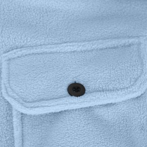 Camisa a cuadros con forro polar para hombre, ropa deportiva personalizable, camisa de pesca de poliéster de manga larga - Product Image 4