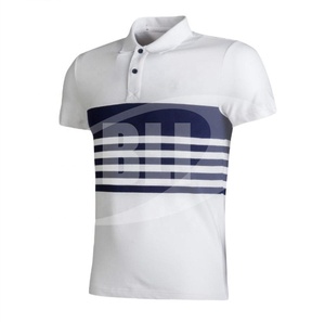 Camiseta de Manga Corta para Hombre, Corte Ajustado, Cuello Redondo, para Deporte, Golf, Casual, Streetwear, con Logotipo Personalizado Impreso en la Parte Delantera, 100% Algodón - Product Image 2