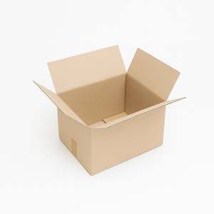 Caja de Cartón Marrón Económica y Funcional de 40x29x25.5 cm con Solapas Sin Asas para Envío y Almacenamiento - Product Image 1