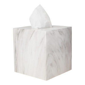 Distributeur de mouchoirs en papier en résine de luxe fait à la main boîte à mouchoirs de table noire qualité supérieure avec logo personnalisé meilleure option de vente en gros - Product Image 5