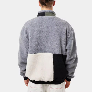 Modern Design Sherpa Fleece <b>Canvas</b> <b>Jacket</b> <b>Men</b> Thermal Interior Stand Waterproof Breathable Winter Casual Style Hiking Trips - Product Image 2