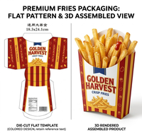 Ensemble d'emballages personnalisés pour restaurants, restauration rapide, emballages à emporter pour hamburgers, frites, gobelets, sacs en papier, logo personnalisé, Embalaje Restaurante