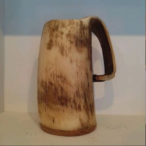 Taza de café y vino de cuerno de búfalo natural pulido de lujo hecho a mano-Idea de regalo de boda - Product Image 1