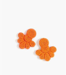 Statement Textile Embroidery Stud Earrings Cuteness Handmade Jewelry Premium High Quality Women's Party Classic From India - Product Image 3