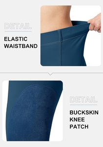 กางเกงขี่ม้าสำหรับผู้หญิงมีกระเป๋าซิป, กางเกงรัดเข่าสำหรับไปเรียนชุดขี่ม้า - Product Image 4