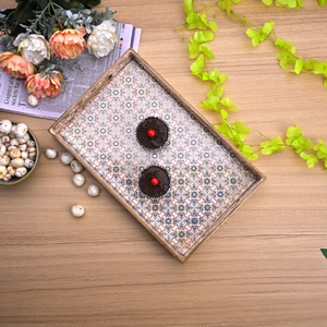 ชุดถาดเสิร์ฟลายดอกไม้สไตล์ชาติพันธุ์ 3 ชิ้น ของตกแต่งบ้านสไตล์โมเดิร์นและถาดเสิร์ฟ ขายส่งราคาดีที่สุด - Product Image 6