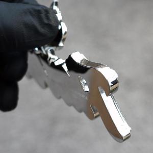 Pendentif personnalisé Hip Hop en moissanite véritable taille princesse 4 carats, plaqué or blanc 14 carats sur argent sterling - Product Image 3