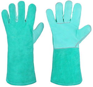 ถุงมือเชื่อม TIG สำหรับงานหนักหนังวัวลายหนังแพะแยกสำหรับความปลอดภัยในอุตสาหกรรมการก่อสร้างป้องกันส่วนบุคคล - Product Image 3