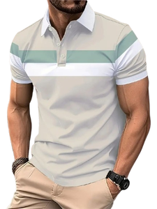 Camisetas en blanco para hombre, de diseño de gran venta camisetas polo, logotipo personalizado, poliéster, uniforme de Color sólido, Polo de Golf, Polo para hombre - Product Image 6