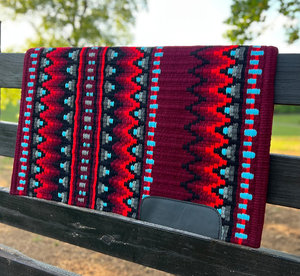 Manta de Lana Hecha a Mano para Silla de Montar de Caballo de Exhibición Estilo Western con Diseño de Nueva Zelanda, Almohadilla Superior para Silla de Montar de Lana, Varios Tamaños - Product Image 4