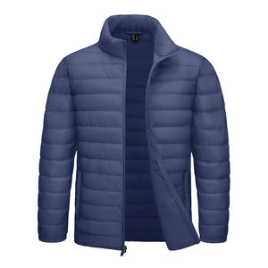 Unisex Warm Winter <b>Denim</b> Puffer <b>Jacket</b> For Men Windproof <b>Lightweight</b> Quilted Coat Packable Outdoor Travel Sports Men's <b>Jackets</b> - Product Image 1