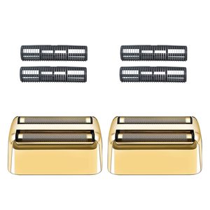 Paquete de 2 Láminas y Cuchillas de Repuesto Doradas para Afeitadora Eléctrica de Doble Lámina, Cuchilla Doble para Uso Facial - Product Image 1