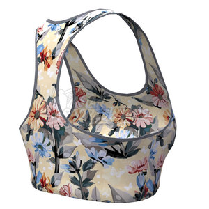 Soutien-gorge de sport moderne et écologique à maintien sûr avec panneau en maille respirante et logo frontal pour la gym, le yoga et un confort quotidien - Product Image 2