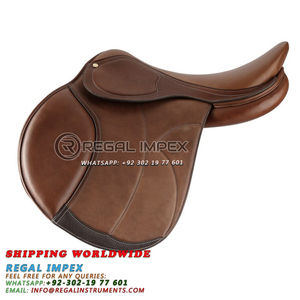 Selle d'équitation britannique en cuir synthétique et cuir mixte, selle de course en cuir sur mesure, 17.5 pouces, 17 pouces, fournisseur de Farrier - Product Image 5