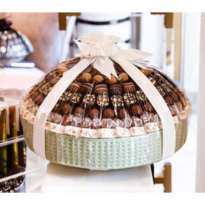 Cuenco de Chocolate de Metal plateado ecológico elegante y moderno para exhibición de postres para ocasiones de boda que sirven dulces Chocolates - Product Image 5