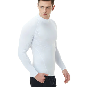 Rashguard OEM ODM Rash Guard Men Sublimation <b>Printed</b> Spandex Bjj Rash Guard Gym <b>Surfing</b> Diving Rashguard Compression Shirts MMA - Product Image 5