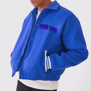 Chaqueta Universitaria de Lana Vintage para Hombre, Estilo Urbano, con Bordado 3D Personalizado en la Parte Delantera, Resistente al Viento e Impermeable, Cuello Alto, Piel de Vaca - Product Image 6