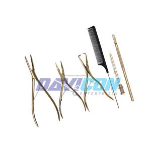 Conjunto de herramientas de extensión de cabello personalizadas de acero inoxidable, juego básico de 6 piezas, herramientas de extensión de cabello - Product Image 3