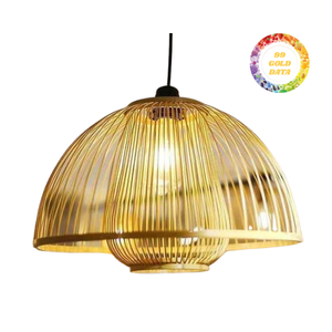 Lámpara de bambú personalizada con forma artesanal, marco ligero y brillo cálido suave para iluminación interior - Product Image 1