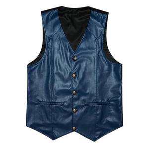 Gilet en cuir de guanine pour homme, style nouveau, sur mesure, décontracté, style western, veste de cow-boy avec col en V, gilet de haute qualité - Product Image 1