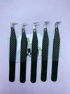 Pince à cils ultra légère en acier inoxydable, design anti-fatigue, anti-magnétique, poignée confortable, pointe lisse, longueur 10 mm, salon de beauté - Product Image 3