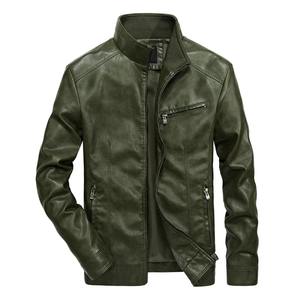 Veste en cuir grande taille de haute qualité pour hommes, vêtements d'extérieur coupe-vent, fermeture à glissière, vêtements de course automobile respirants - Product Image 3