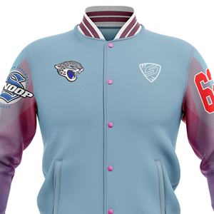 Veste universitaire pour hommes à la mode | Veste de baseball et de letterman d'hiver à col montant de style High Street - Product Image 4